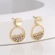 Eco-friendly Copper Real Gold Plated Earrings