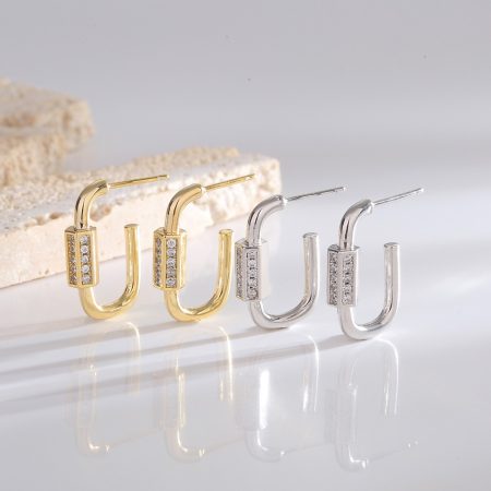 Eco-Friendly Copper Gold-Plated Earrings