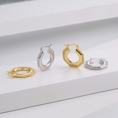 Eco-Friendly Copper with Real Gold Plating & Metallic-Style Ear Studs