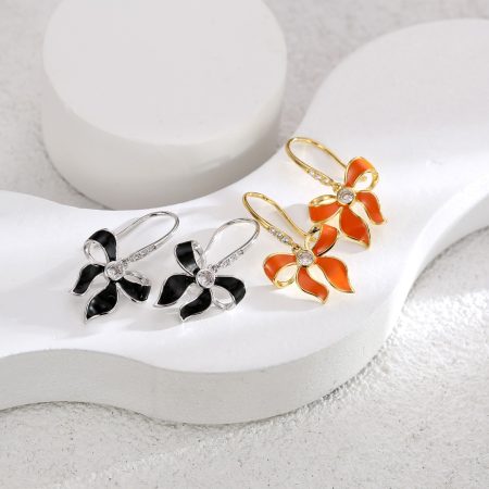 Eco-friendly Copper Real Gold Plated Butterfly Earrings