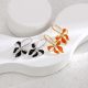 Eco-friendly Copper Real Gold Plated Butterfly Earrings