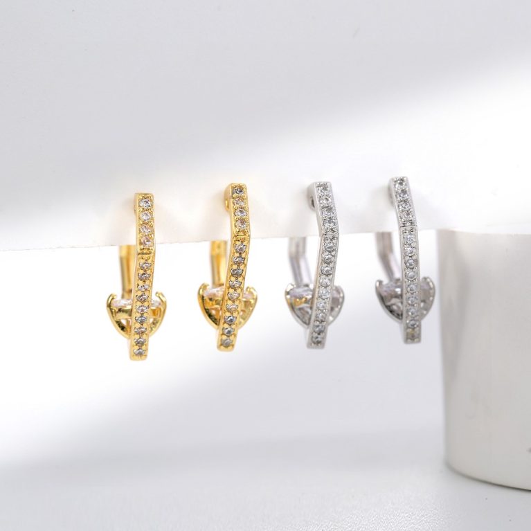 Eco-Friendly Copper Real Gold Plated Earrings