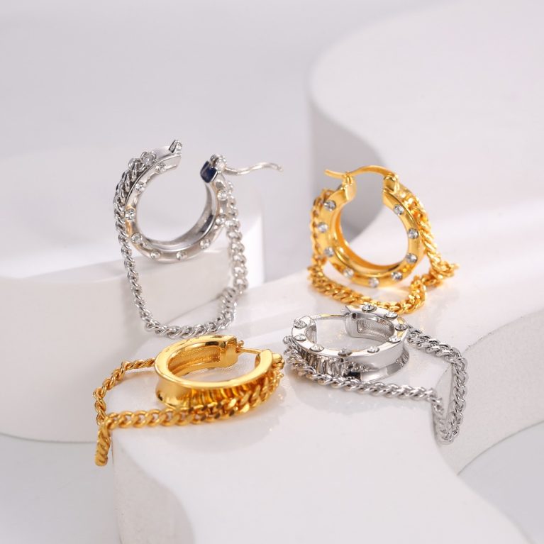 Luxury-Inspired Eco-Friendly Copper Gold-Plated Earrings