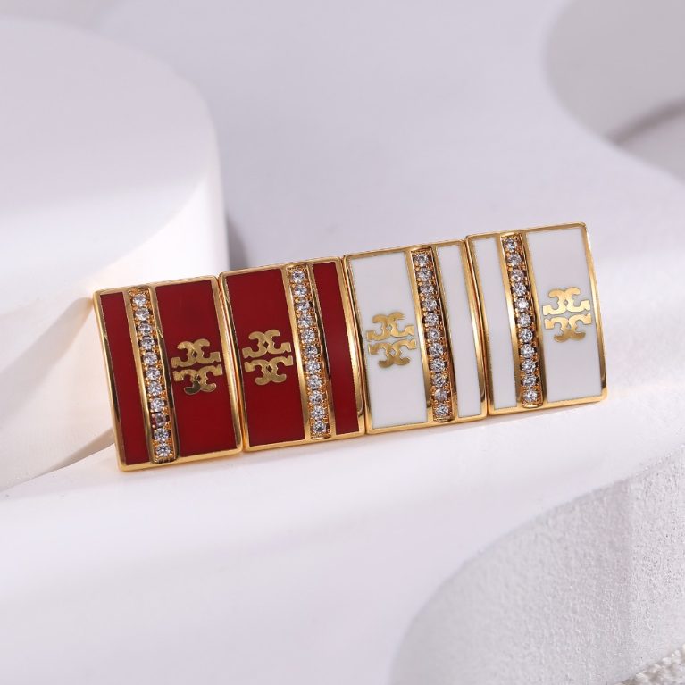 Eco-Friendly Copper & Genuine Gold Plated Luxury-Inspired Stud Earrings