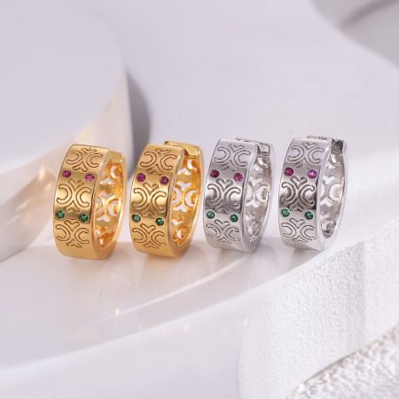 Eco-Friendly Copper Earrings with Real Gold Plating