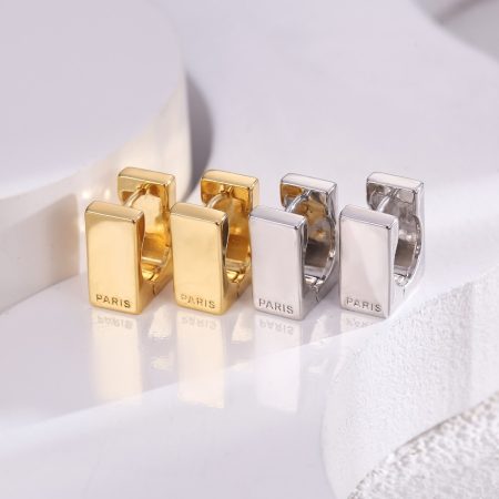 Eco-Friendly Copper Real Gold Plated Minimalist Ear Hooks