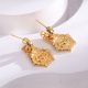 Eco-Friendly Copper Genuine Gold Plated Earrings