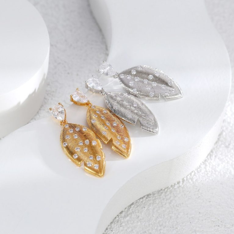 Eco-Friendly Copper Real Gold Plated Earrings