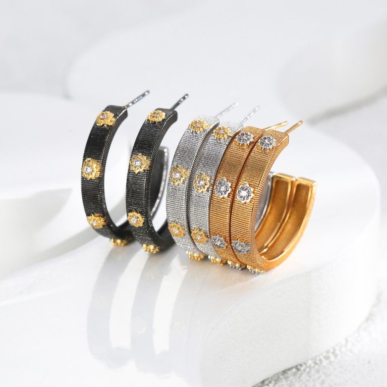 Eco-Friendly Copper Gold-Plated Earrings