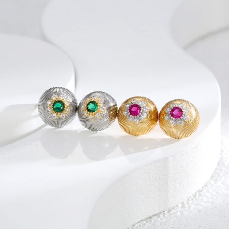 Eco-Friendly Copper Earrings with Real Gold Plating