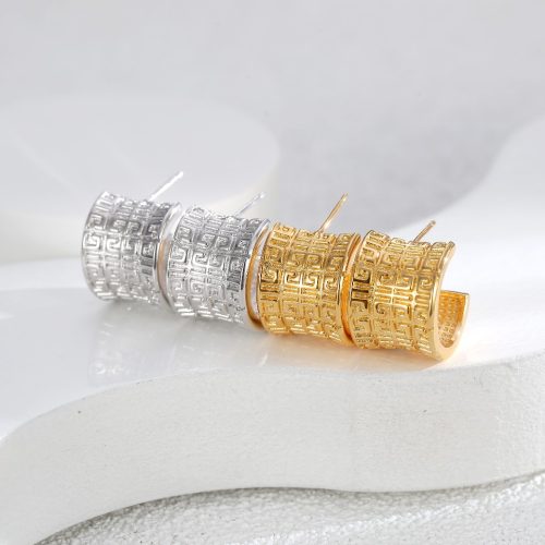 Eco-Friendly Copper Gold-Plated Earrings