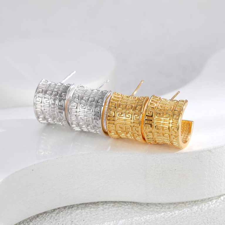 Eco-Friendly Copper Gold-Plated Earrings