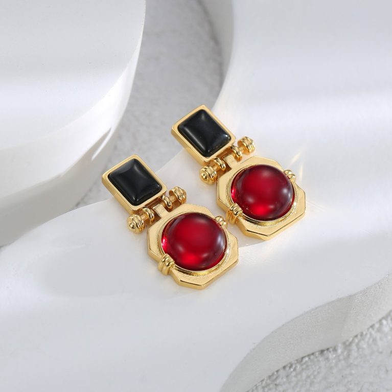 Eco-Friendly Copper Earrings with Real Gold Plating