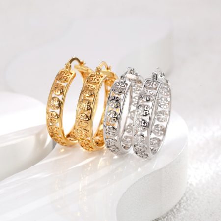 Eco-Friendly Copper Gold-Plated Earrings