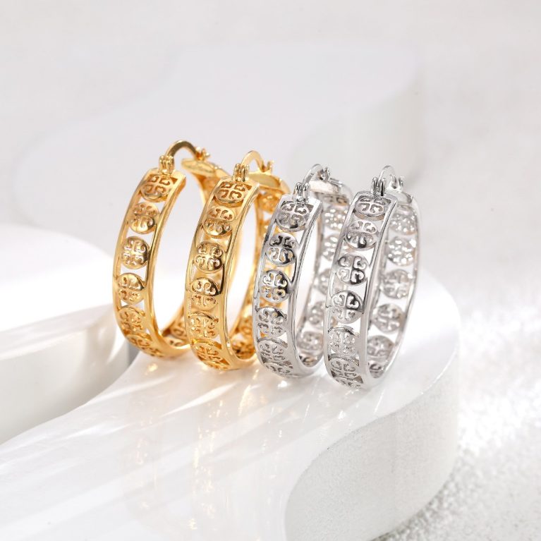 Eco-Friendly Copper Gold-Plated Earrings