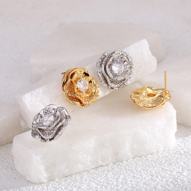 Eco-Friendly Gold-Plated Copper Earrings