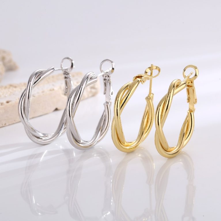 Eco-Friendly Copper Gold-Plated Earrings