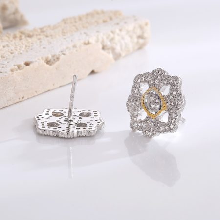 Eco-Friendly Copper Real Gold Plated Earrings