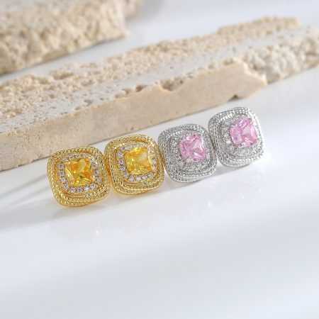 Eco-Friendly Copper Genuine Gold-Plated Earrings