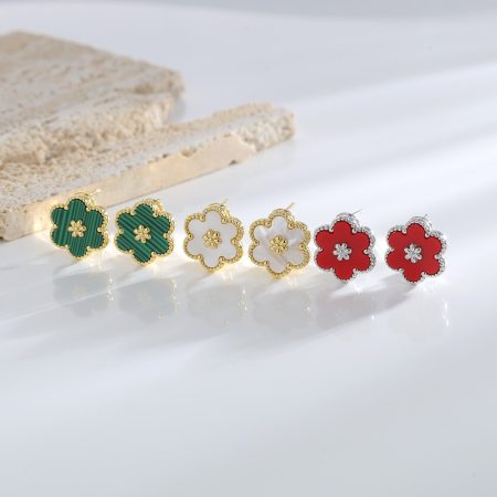 Eco-Friendly Copper Earrings with Genuine Gold Plating