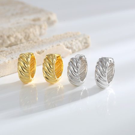 Eco-Friendly Copper Real Gold Plated Minimalist Ear Hooks