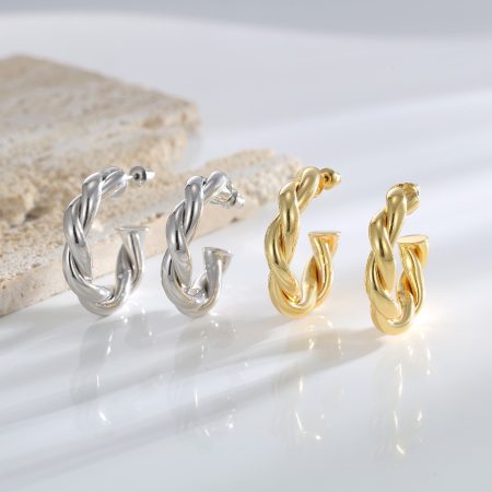 Eco-Friendly Copper Real Gold Plated Earrings