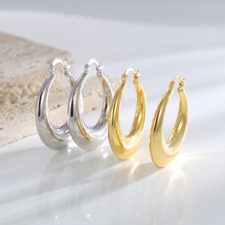 Eco-friendly Copper Gold-Plated Earrings