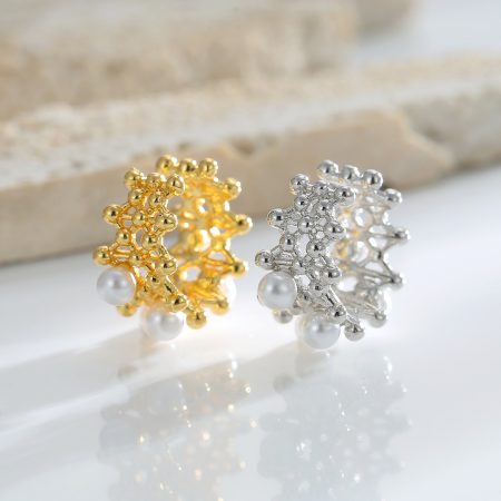 Eco-Friendly Copper Gold Plated Ear Crawler with Genuine Gold Electroplating