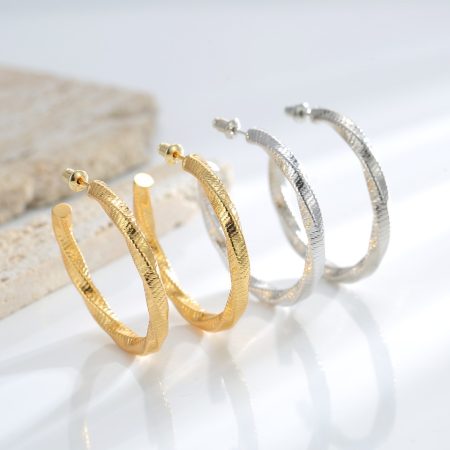 Eco-Friendly Copper Gold-Plated Earrings