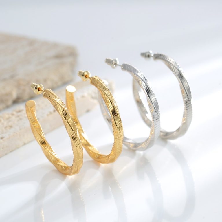 Eco-Friendly Copper Gold-Plated Earrings