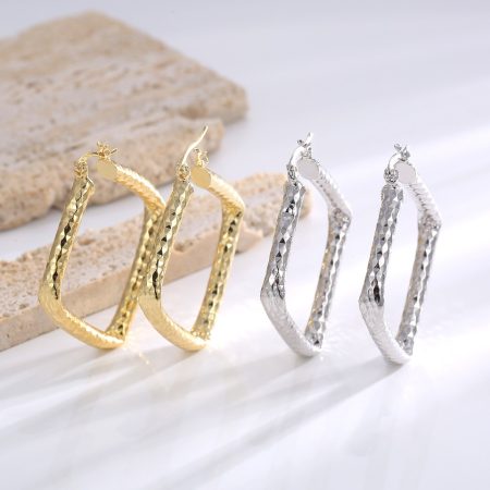 Eco-Friendly Copper Genuine Gold Plated Earrings