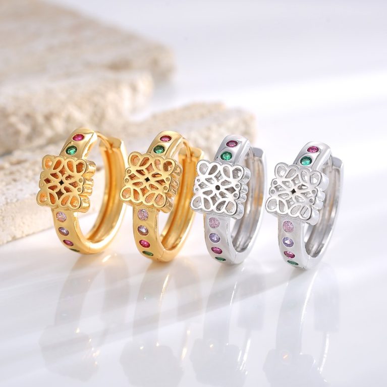 Eco-Friendly Copper Gold-Plated Earrings