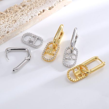 Eco-Friendly Copper Real Gold Plated Earrings