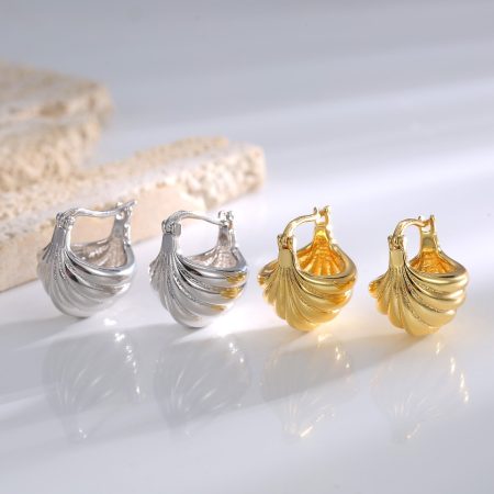 Eco-Friendly Copper Real Gold Plated Earrings