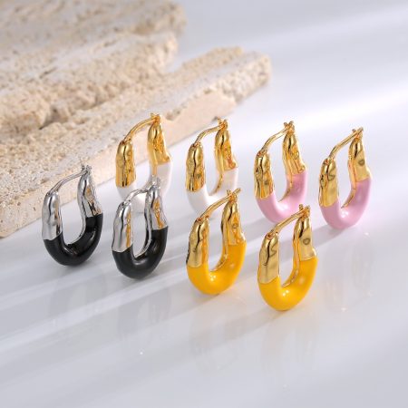 Eco-Friendly Copper Premium Gold Plated Oil-Drop Ear Hooks