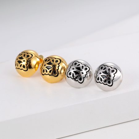 Eco-friendly Copper Earrings with Real Gold Plating