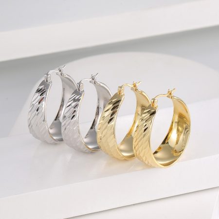 Eco-Friendly Copper Real Gold Plating Fashion Ear Hooks