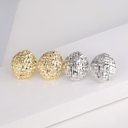 Stylish Eco-Friendly Copper Earrings with Real Gold Plating