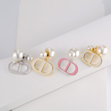 Eco-Friendly Copper & Real Gold Plated CD Pearl Earrings