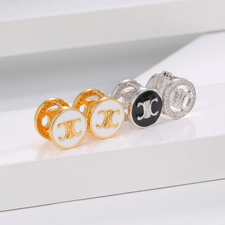 Eco-Friendly Copper Real Gold Plated Luxury-Style Earrings