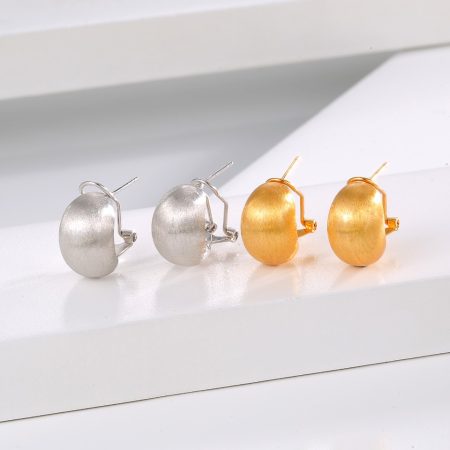 Eco-Friendly Copper Gold-Plated Ear Jewelry with Genuine Electroplating