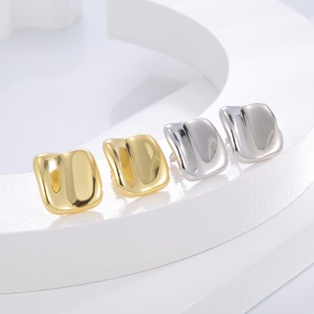 Eco-Friendly Copper Earrings with Real Gold Plating