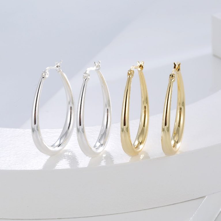 Eco-Friendly Copper Real Gold Plated Earrings