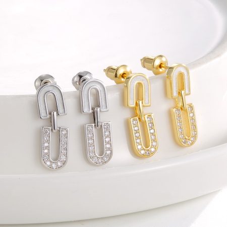 Eco-Friendly Copper Earrings with Real Gold Plating