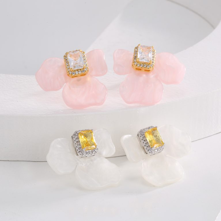 Eco-Friendly Copper with Genuine Gold Plating Earrings