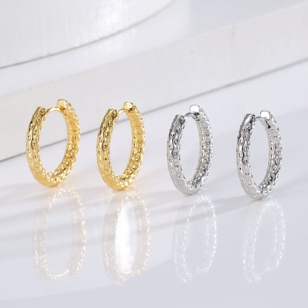 Eco-Friendly Copper Minimalist Ear Hooks with Real Gold Plating