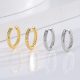 Eco-Friendly Copper Minimalist Ear Hooks with Real Gold Plating