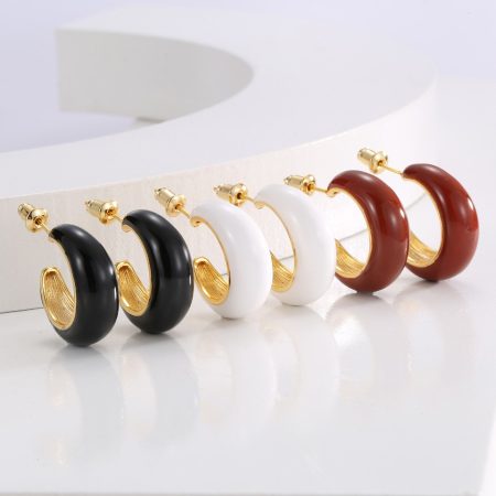 Eco-Friendly Copper Real Gold Plated Earrings