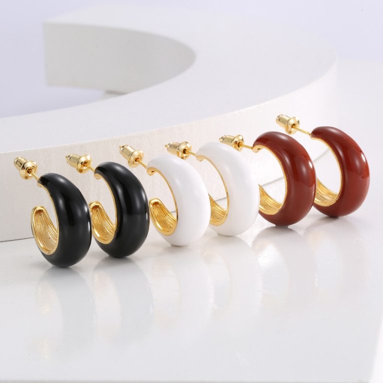Eco-Friendly Copper Real Gold Plated Earrings