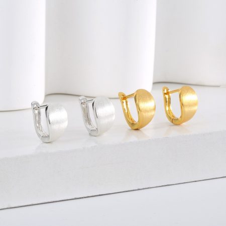 Eco-Friendly Copper Earrings with Real Gold Plating